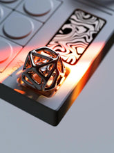 Cell Lattice Handmade Artisan Keycap for Cherry MX Mechanical Gaming Keyboards, Personalized Gift, Aluminum Alloy